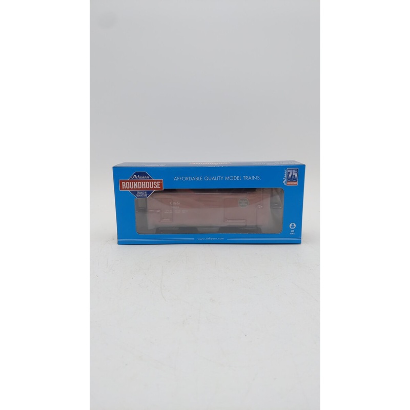 Roundhouse 2889 HO Scale C&S 40′ Ribbed Wooden Boxcar #8323 NIB