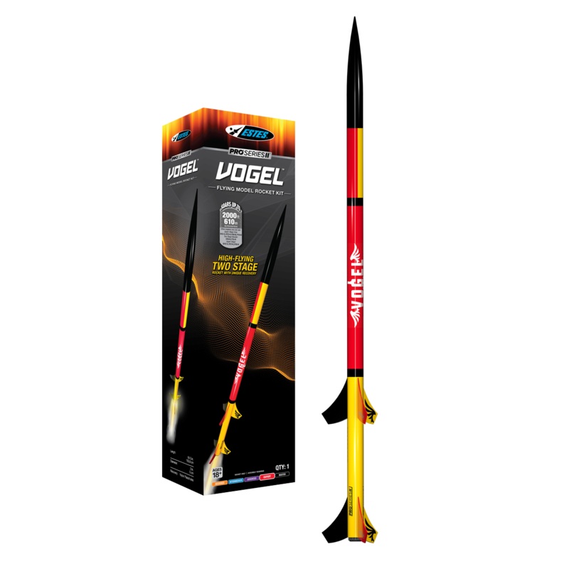 Estes 009728 Pro Series II Vogel Flying Model Rocket Kit