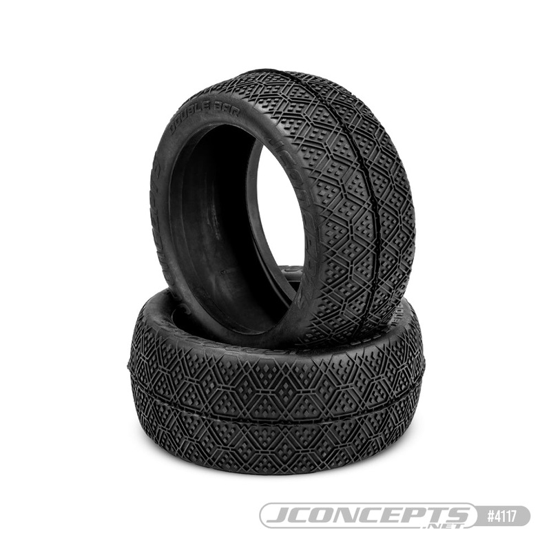 Jconcepts 4117-01 1:8 Blue Compound Double Bar Truck Tire with Insert