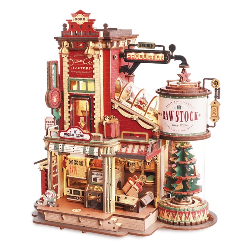 Robotime EAB01 ROKR Dream Gift Factory Wooden Music Box