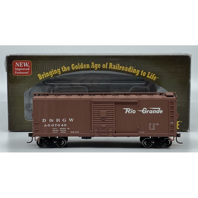 Roundhouse 85203 HO Scale Denver & Rio Grande Western 40′ Wood Box Car #67649 LN/Box