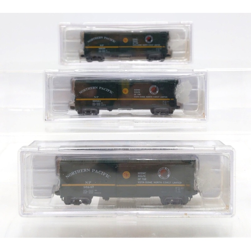 Tex-N-Rails #2 N Scale Northern Pacific 1937 AAR Inaugural Series Boxcar Set NIB