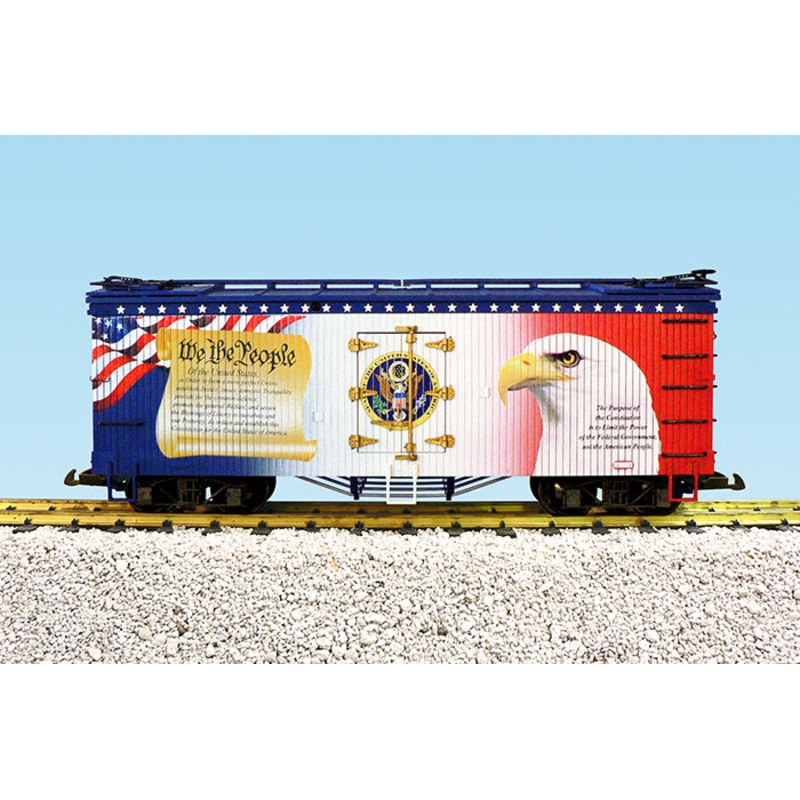 USA Trains R16498 G We The People Patriotic Car U.S. Refrigerator Cars NIB