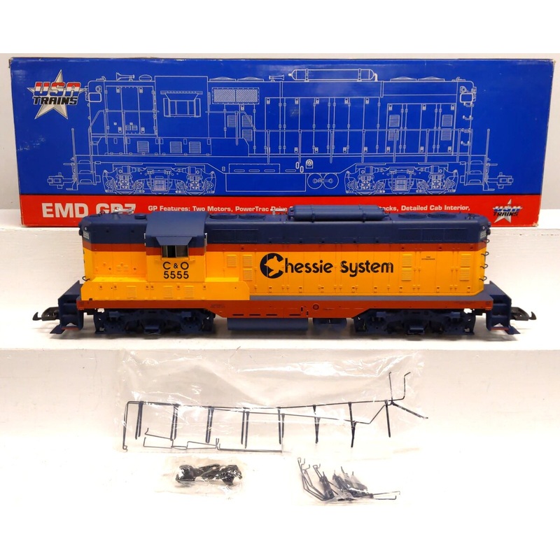 USA Trains R22105 G Scale Chessie System EMD GP7 Diesel Locomotive #5555 LN/Box