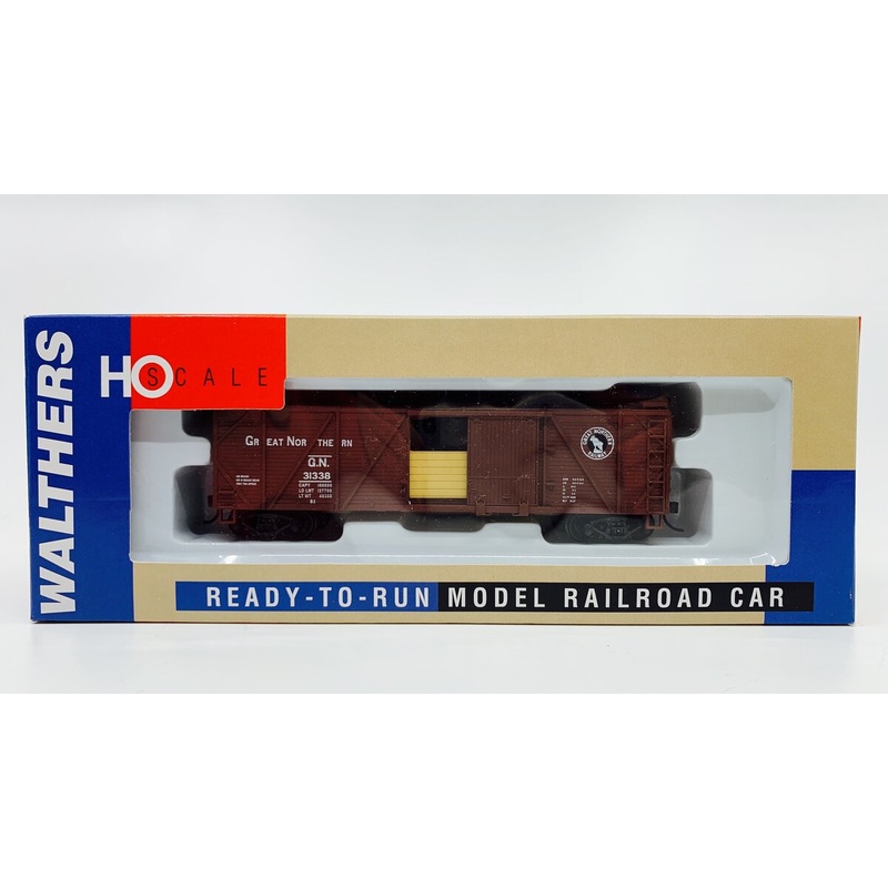 Walthers 932-2122 HO Great Northern 40′ Wood Box Car w/ Grain Doors #31338 NIB