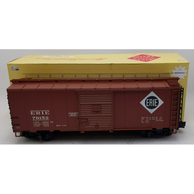 Aristo-Craft 46066 G Scale Erie 40′ Steel Boxcar EX/Box