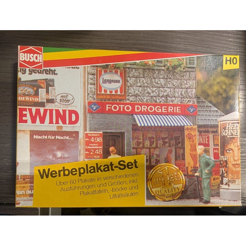 Busch 6030 HO Gauge Advertising And Mounting Kit