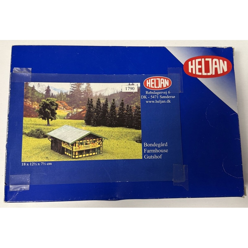 Heljan 1790 HO Scale Bondegard (Farmhouse) Plastic Model Building Kit