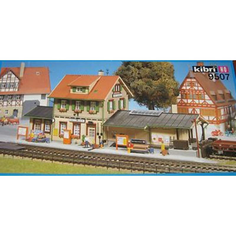 Kibri 9507 HO Train Station Dettingen Plastic Building Kit