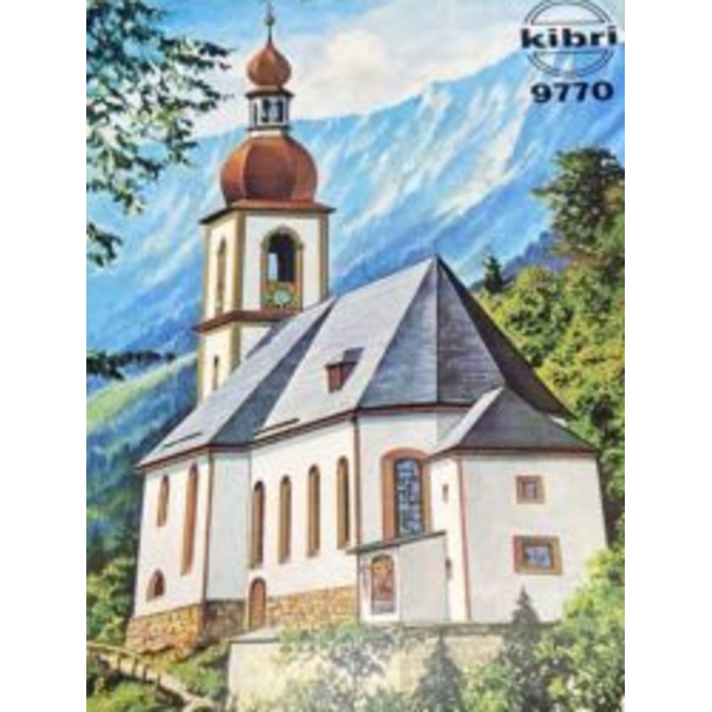 Kibri B-9770 HO Ramsau Church Plastic Building Kit