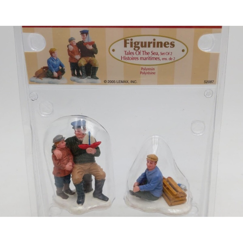 Lemax 52087 Father Son Sailboat Polyresin Figurines Tales of the Sea (Set of 2)