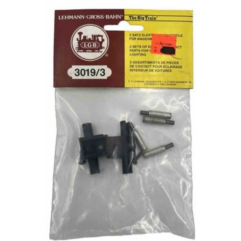 LGB 3019/3 G Scale Electric Contact Pick Up For Interior Car Lighting (Set of 2)