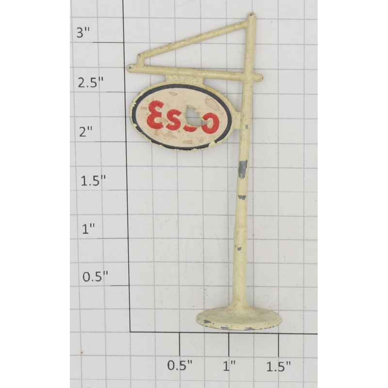 Lionel 0624-6 Die-Cast Filling Station ESSO Road Sign