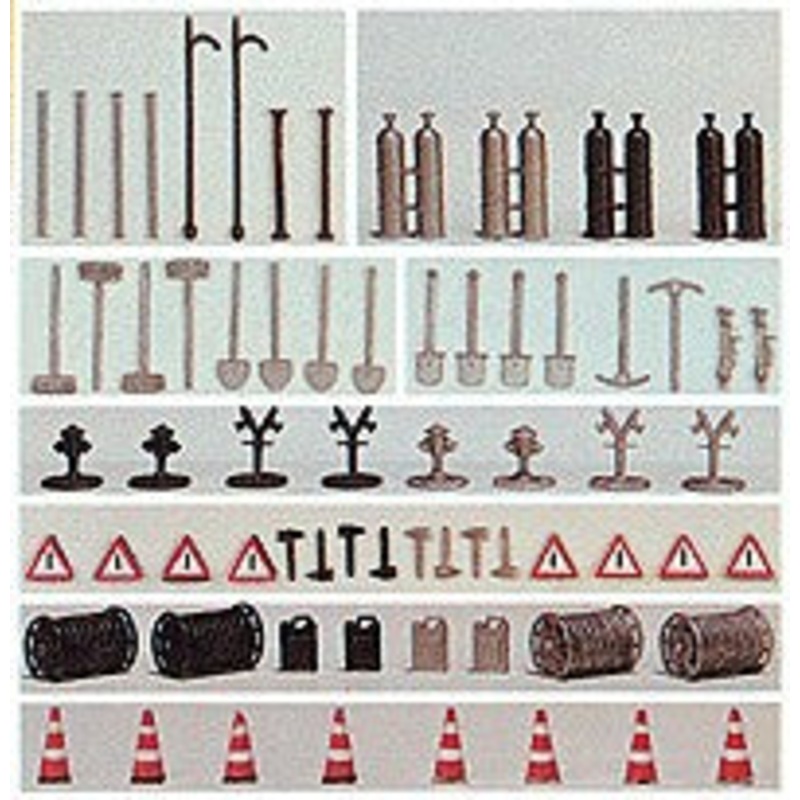 Vollmer 5746 HO Fire Station Equipment Accessories Set