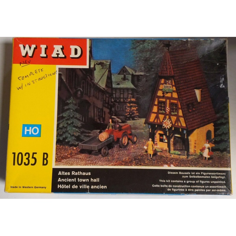 Wiad 1035B HO Scale Ancient Town Hall Plastic Model Building Kit