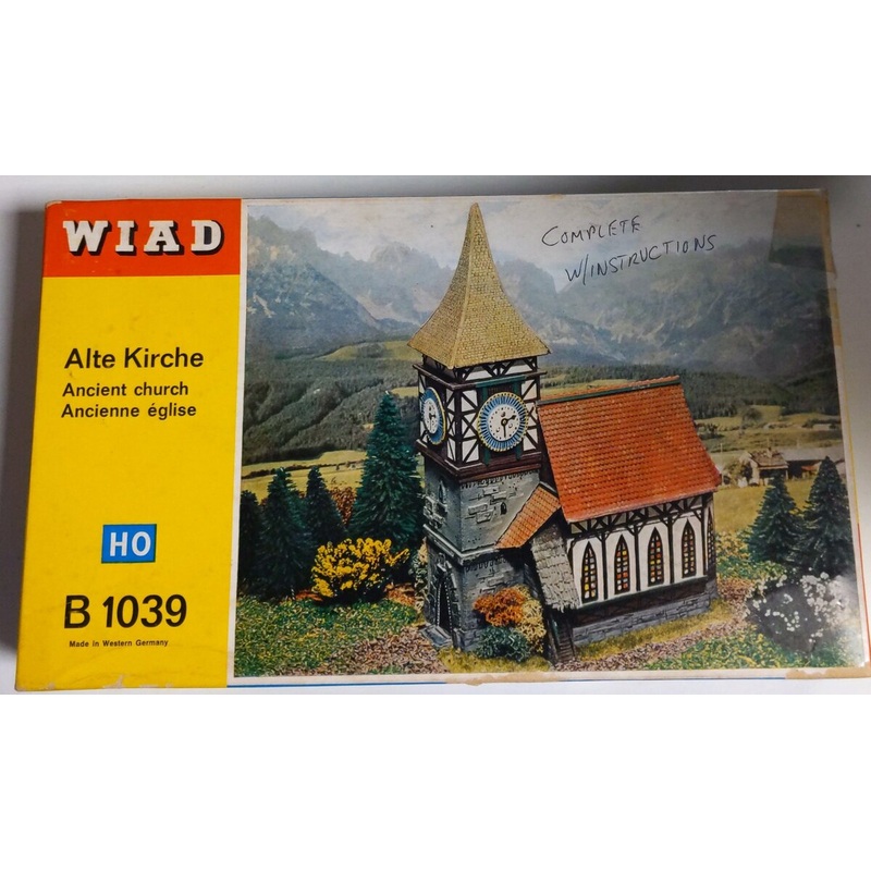 Wiad B1039 HO Scale Ancient Church Plastic Model Building Kit