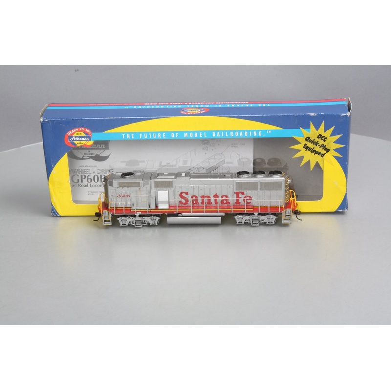 Athearn 91521 HO ATSF Warbonnet EMD GP60B Diesel Locomotive #326 NIB