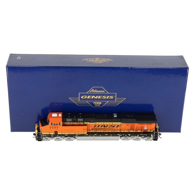 Athearn G83111 HO ES44DC w/DCC & Sound, BNSF/Railway/Black #7777 LN/Box