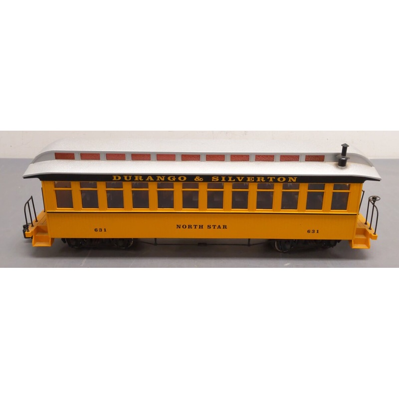 Bachmann 30803 G DSNG North Star Passenger Car #631 w/ Lights  (Metal Wheels) EX