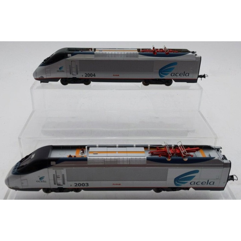Bachmann HO Acela powered & Non Powered locomotive, #2003 #2004 LN