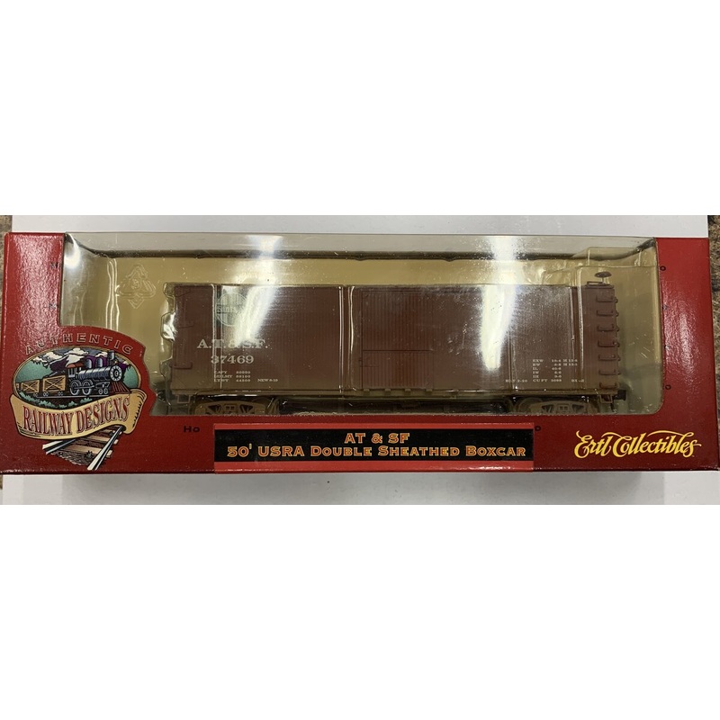 Ertl 4990 HO Scale AT & SF 50′ USRA Double Sheathed Boxcar MT/Box