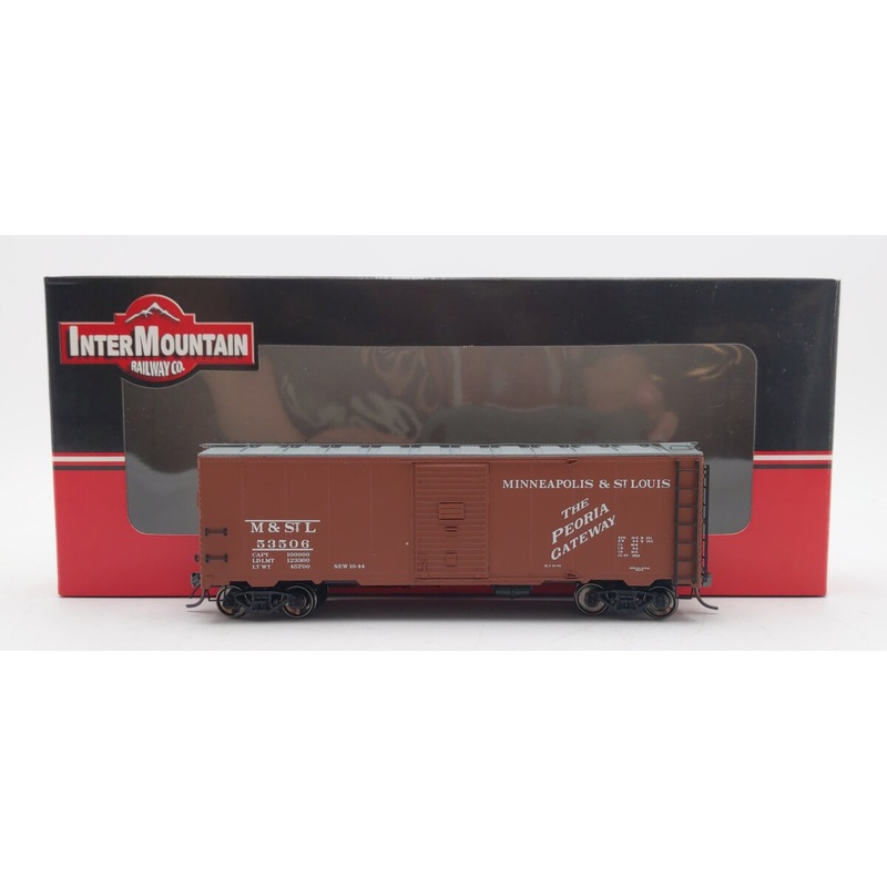 InterMountain 45719-16 HO Scale Minneapolis & St Louis AAR 40′ Boxcar #53506 LN/Box