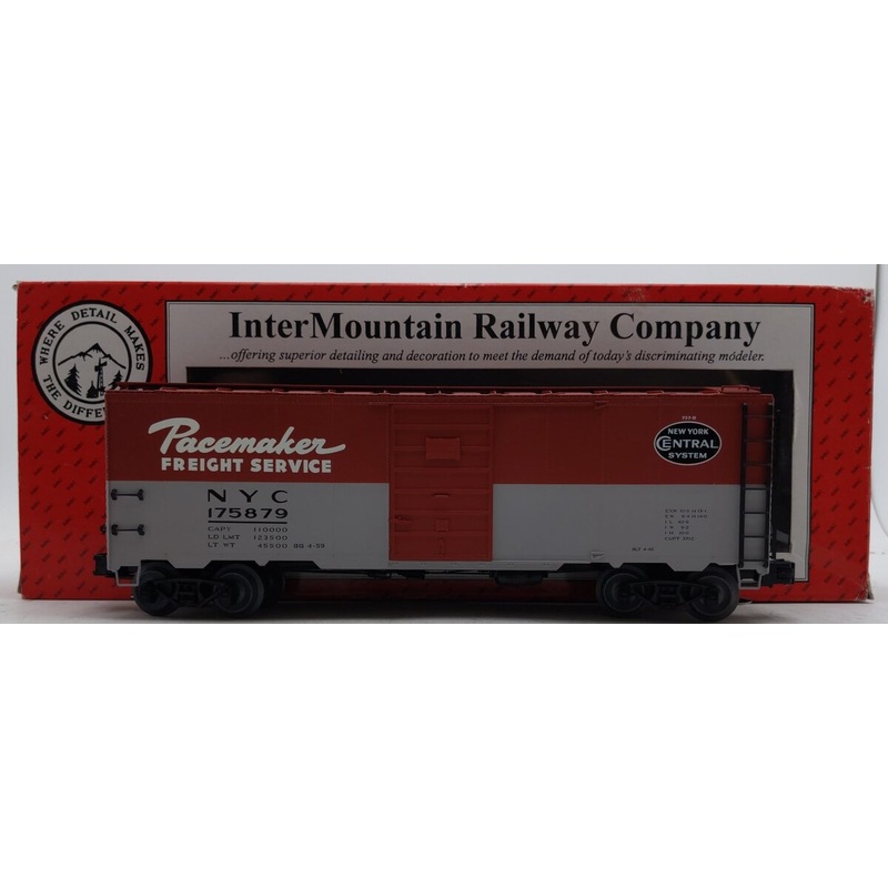 InterMountain 25142HR-16 O New York Central 40′ Single Door High Rail Boxcar EX/Box