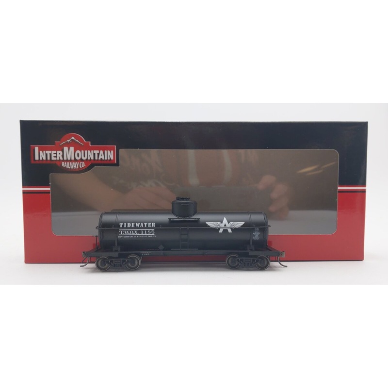 InterMountain 46221-03 HO Scale Tidewater Oil 10,000 Gallon Tank Car #1185 EX/Box