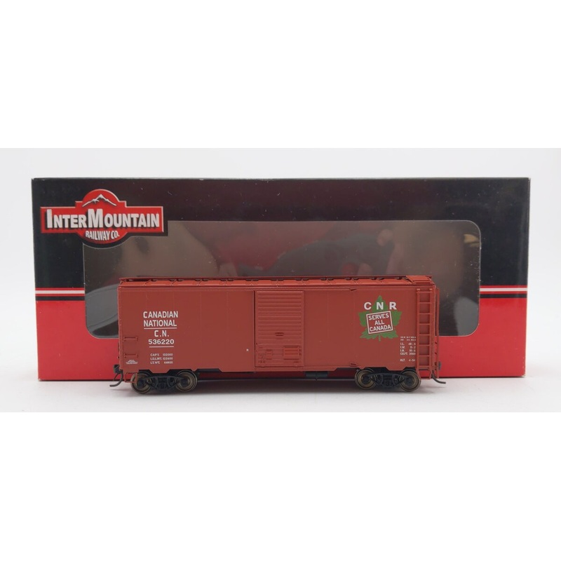 InterMountain 46806-08 HO Scale Canadian National AAR 40′ Boxcar #536220 LN/Box