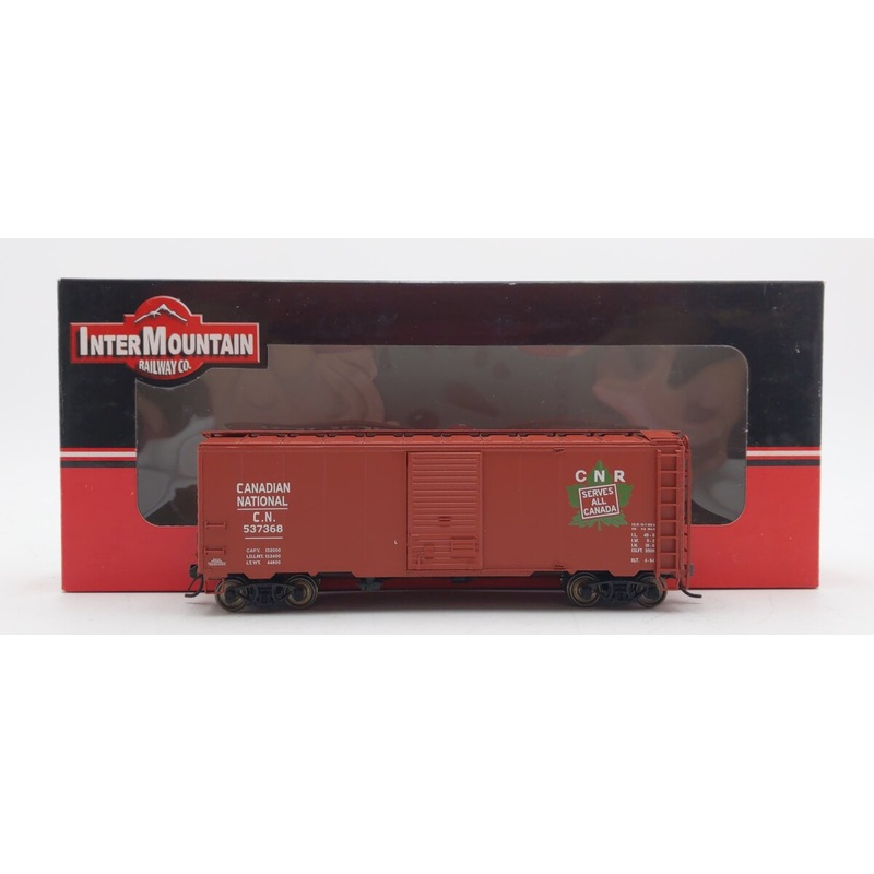 InterMountain 46806-10 HO Scale Canadian National AAR 40′ Boxcar #537368 LN/Box