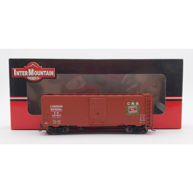 InterMountain 46806-12 HO Scale Canadian National AAR 40′ Boxcar #537507 EX/Box