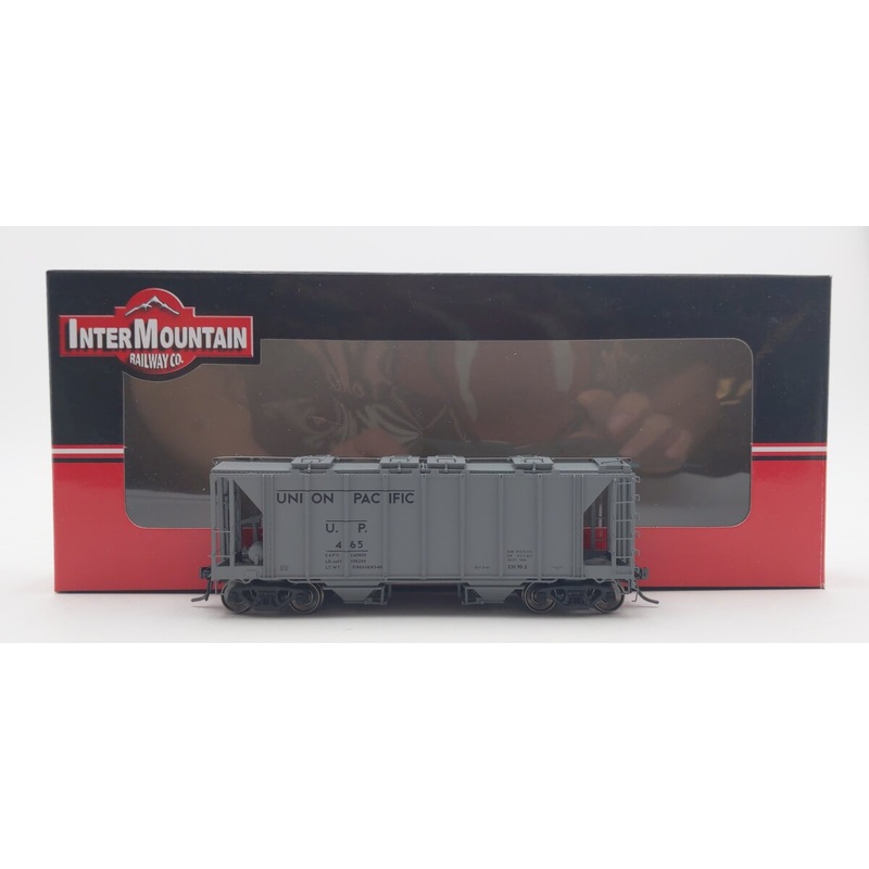 InterMountain 48680-10 HO Scale Union Pacific 2-Bay Covered Hopper #465 LN/Box