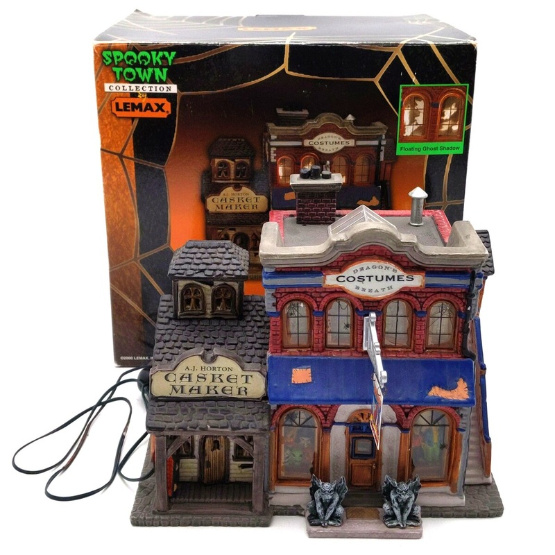 Lemax 05468A 2002 Spooky Town Dragon’s Breath Costume Shop LN/Box