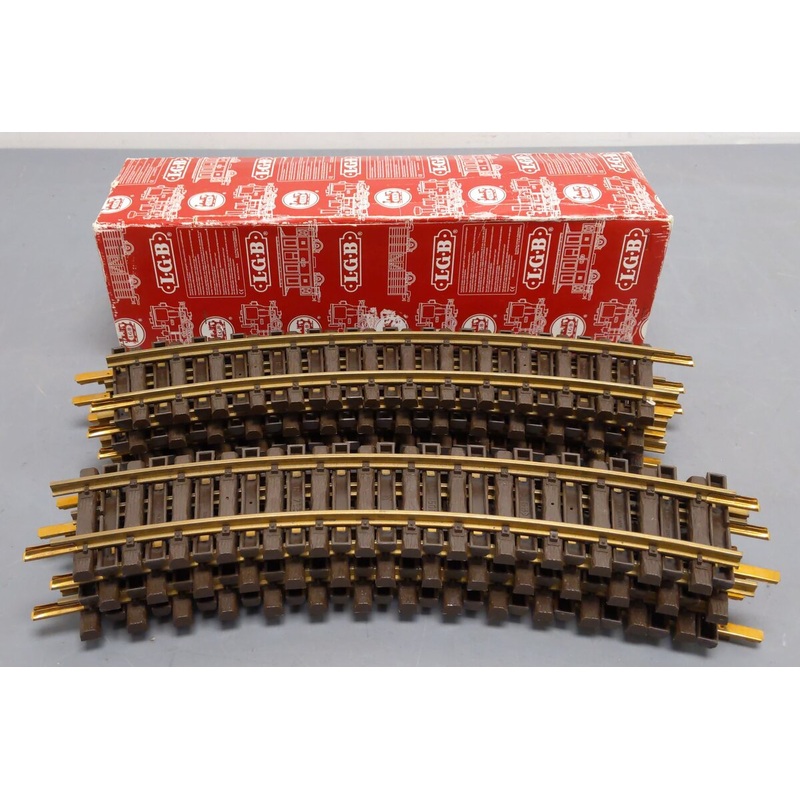 LGB 1500 G Scale Wide Radius Curved Track Sections (12) VG/Box