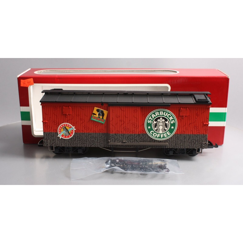 LGB 49670 G Scale Starbucks Box Car EX/Box