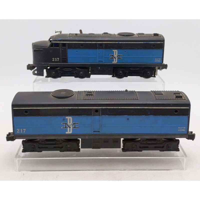 Lionel 217 Vintage O Boston & Maine Alco A&B Diesel Locomotive Set VG