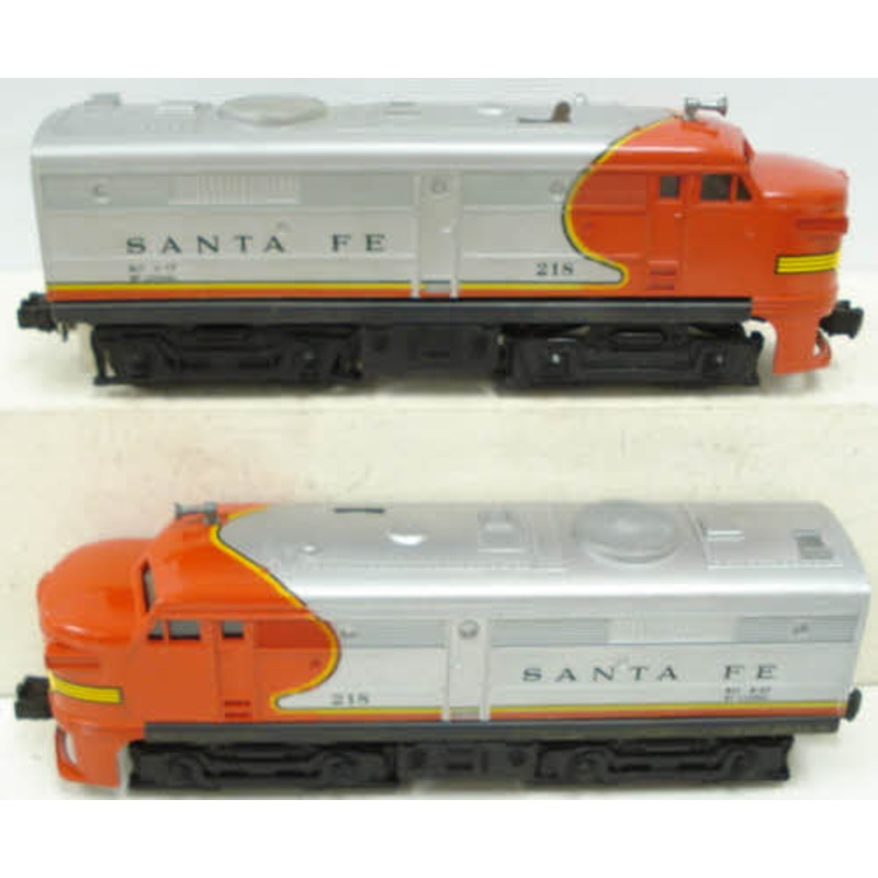 Lionel 218 Vintage O Santa Fe Alco AA Diesel Locomotive Set
