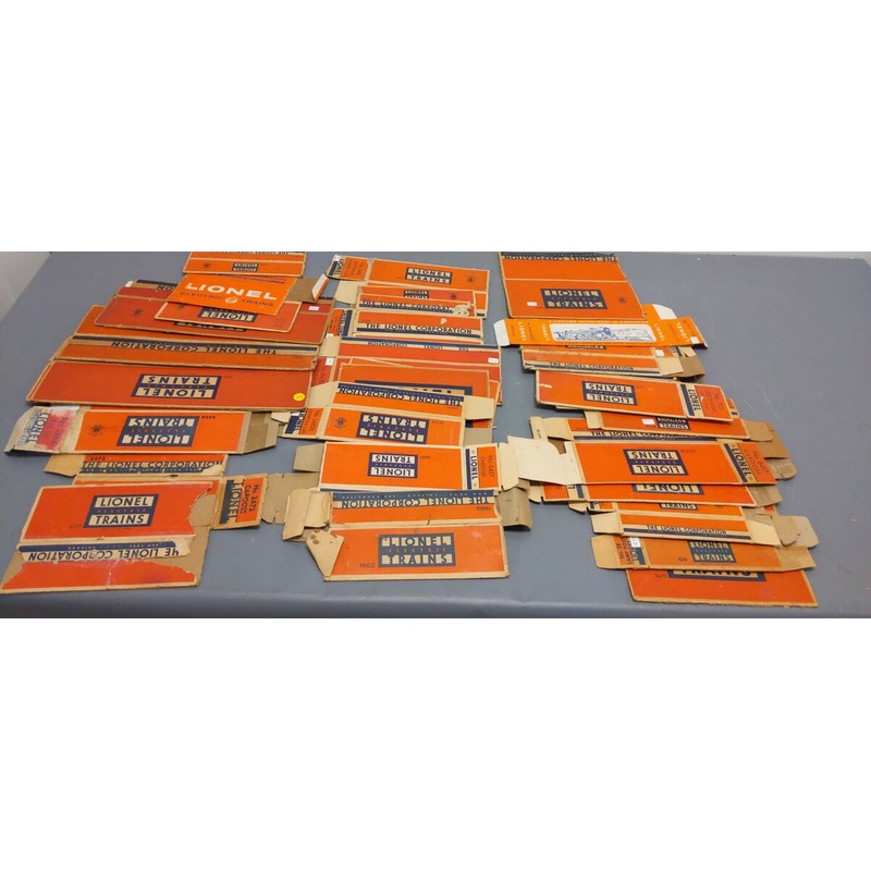Lionel O Vintage Assorted Empty Boxes: 6457, 2472, 2530, 1110 [30]/Box