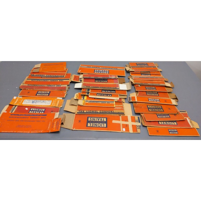 Lionel O Vintage Postwar Assorted Empty Boxes: 226, 600, 623, 395, 2357 [30]/Box