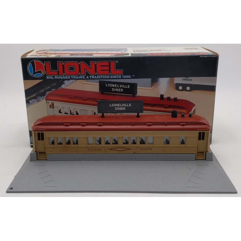 Lionel 6-12722 O Gauge Illuminated Roadside Diner w/Smoke Stack LN/Box