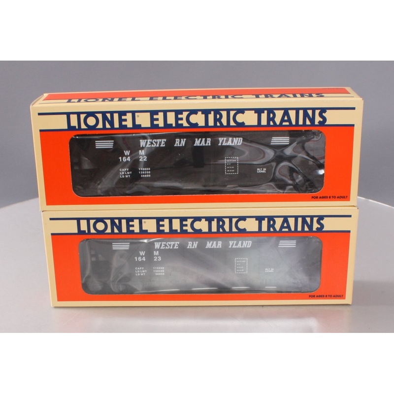 Lionel 6-16429 O Gauge Western Maryland Quad Hoppers w/ Coal Loads (Set of 2) LN/Box