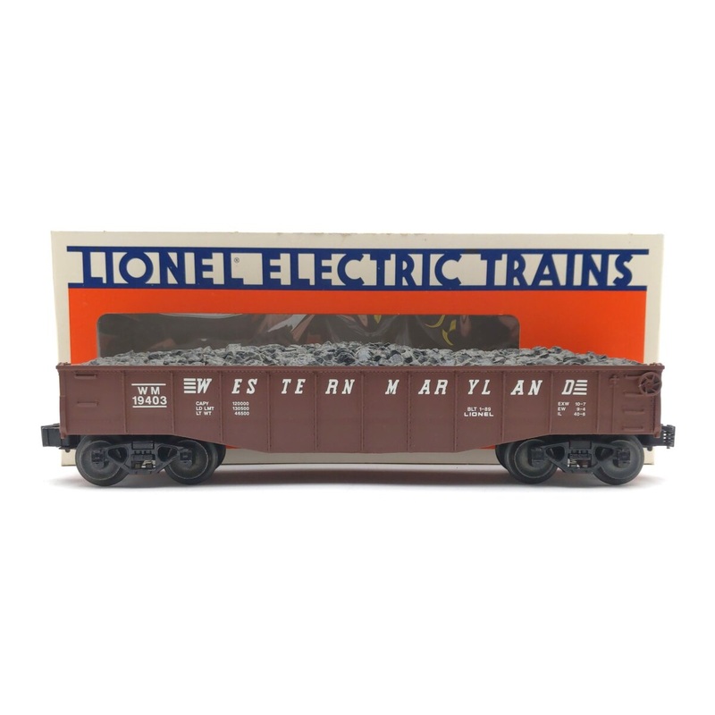 Lionel 6-19403 O Gauge Western Maryland Gondola with Coal Load #19403 VG/Box