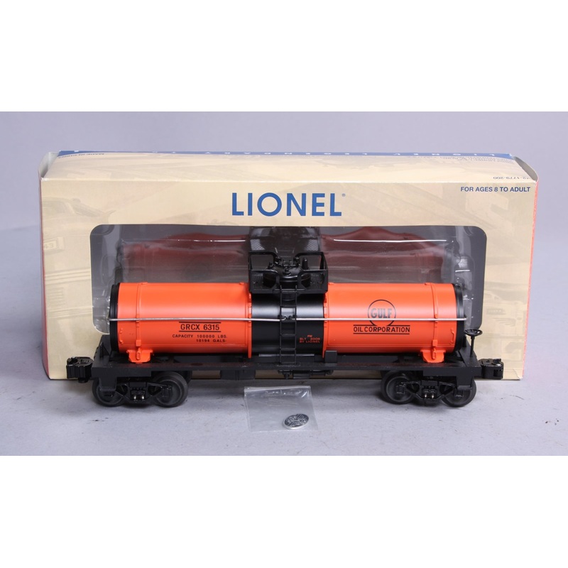 Lionel 6-29614 Gulf Oil Single Dome Tank Car #6315 LN/Box