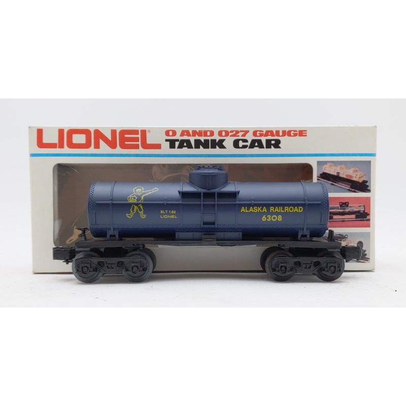 Lionel 6-6308 O Gauge Alaska Railroad Single Dome Tank Car EX/Box