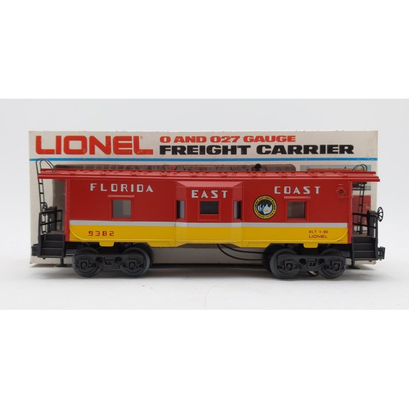 Lionel 6-9382 O Gauge Florida East Coast Bay Window Lighted Caboose VG/Box