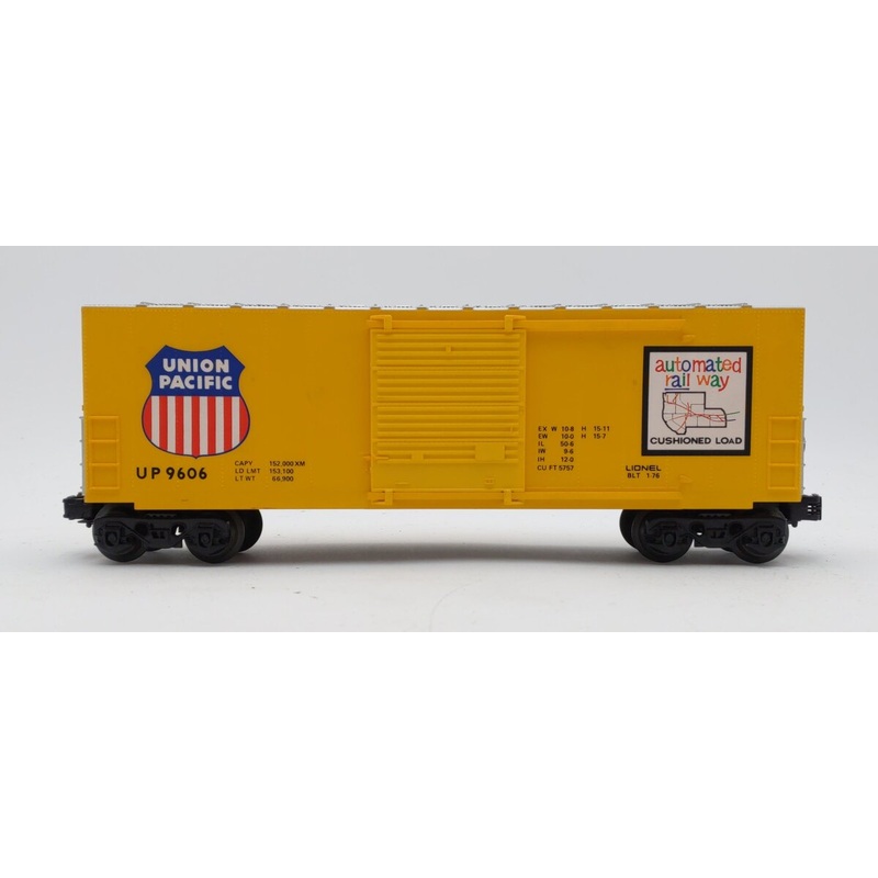 Lionel 6-9606 O Gauge Union Pacific Hi-Cube Boxcar VG