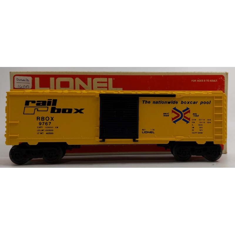 Lionel 6-9767 O Gauge Rail Box Boxcar EX/Box