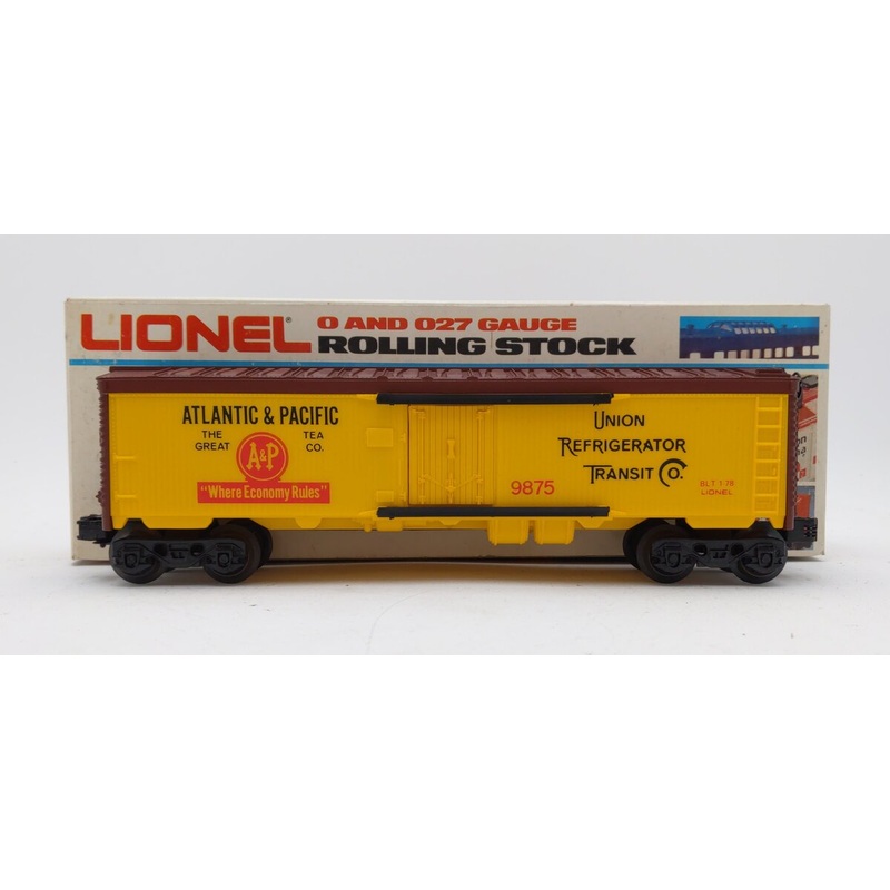 Lionel 6-9875 O Atlantic and Pacific Billboard Reefer Car #9875 EX/Box