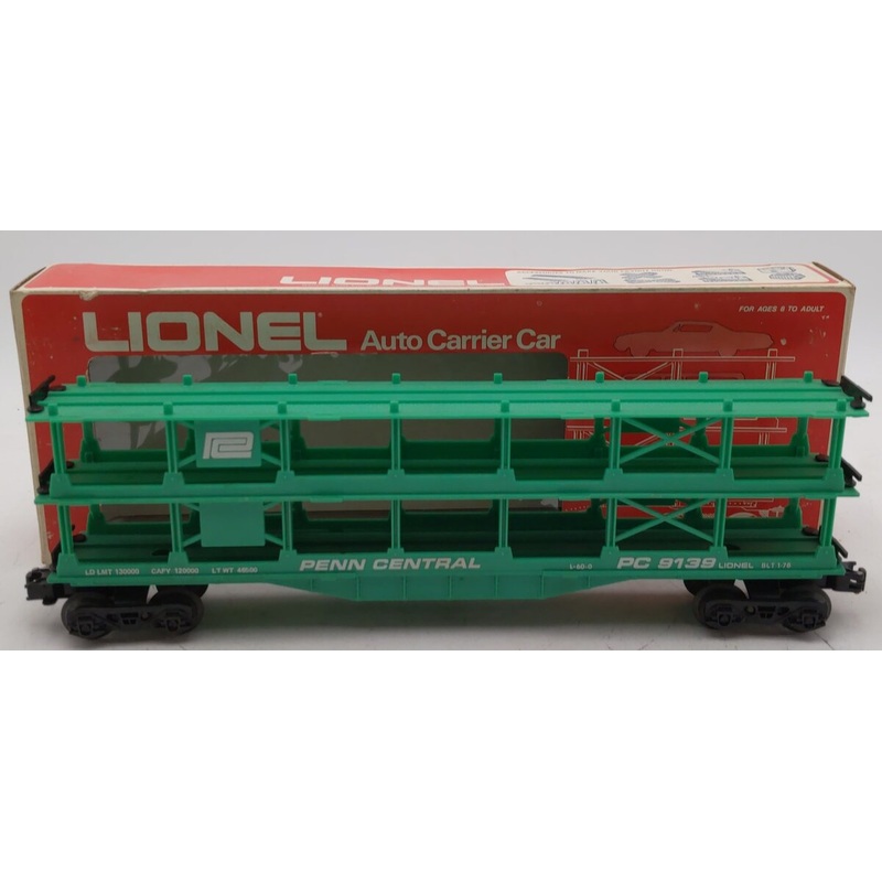 Lionel 6-9139 O Gauge Penn Central 3-Tier Auto Carrier Car LN/Box