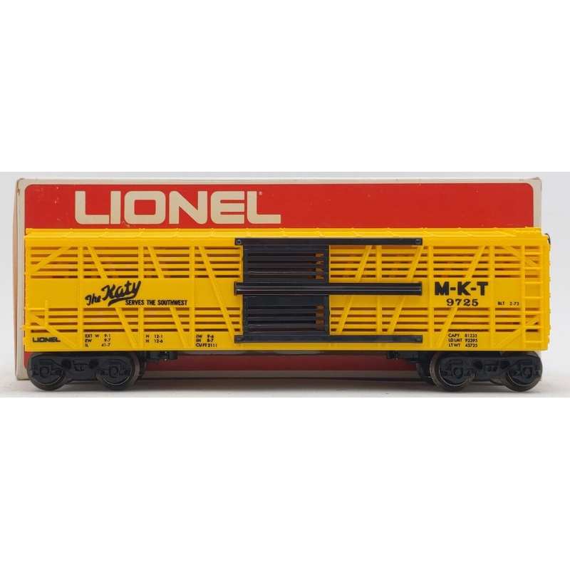 Lionel 6-9725 O Gauge MKT Bi-Level Stock Car LN/Box